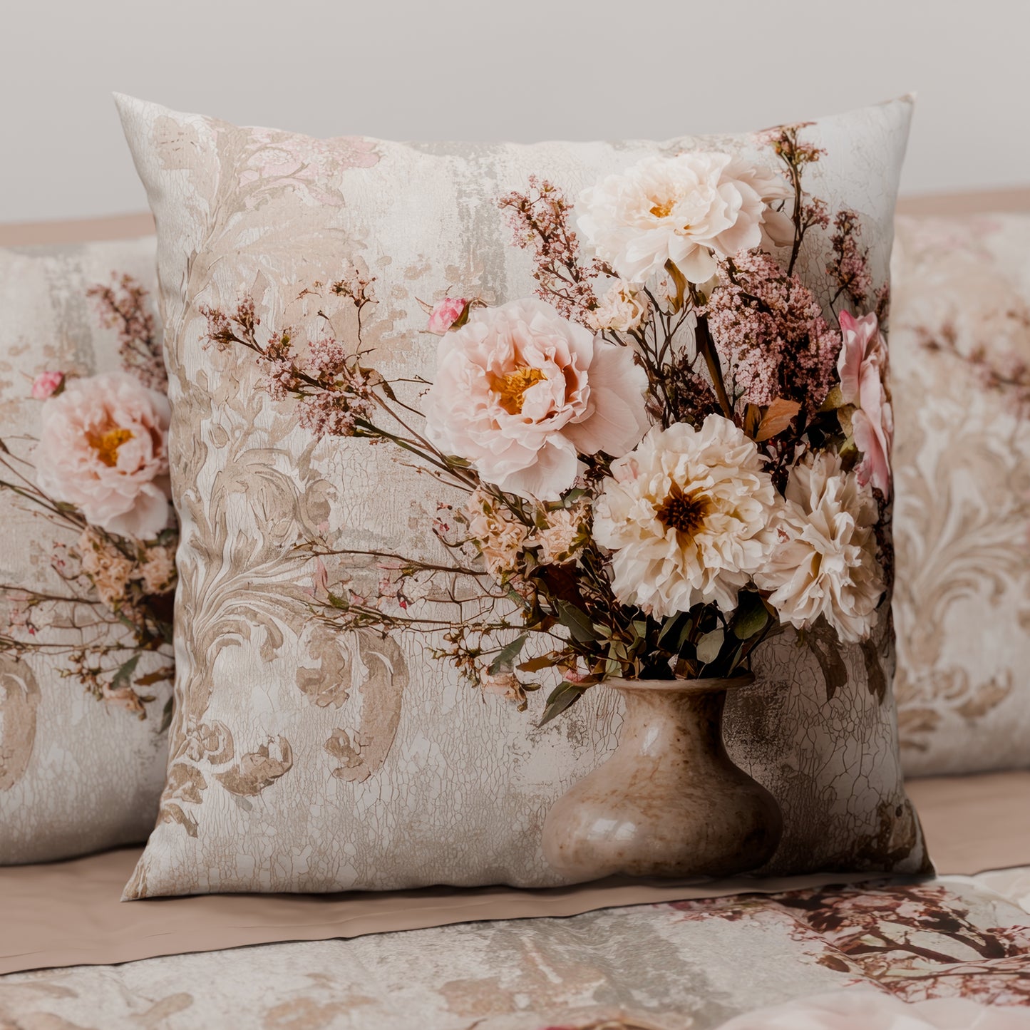 Coussins, Housses de coussin pour canapé, Coussins décoratifs en impression numérique Shabby 341