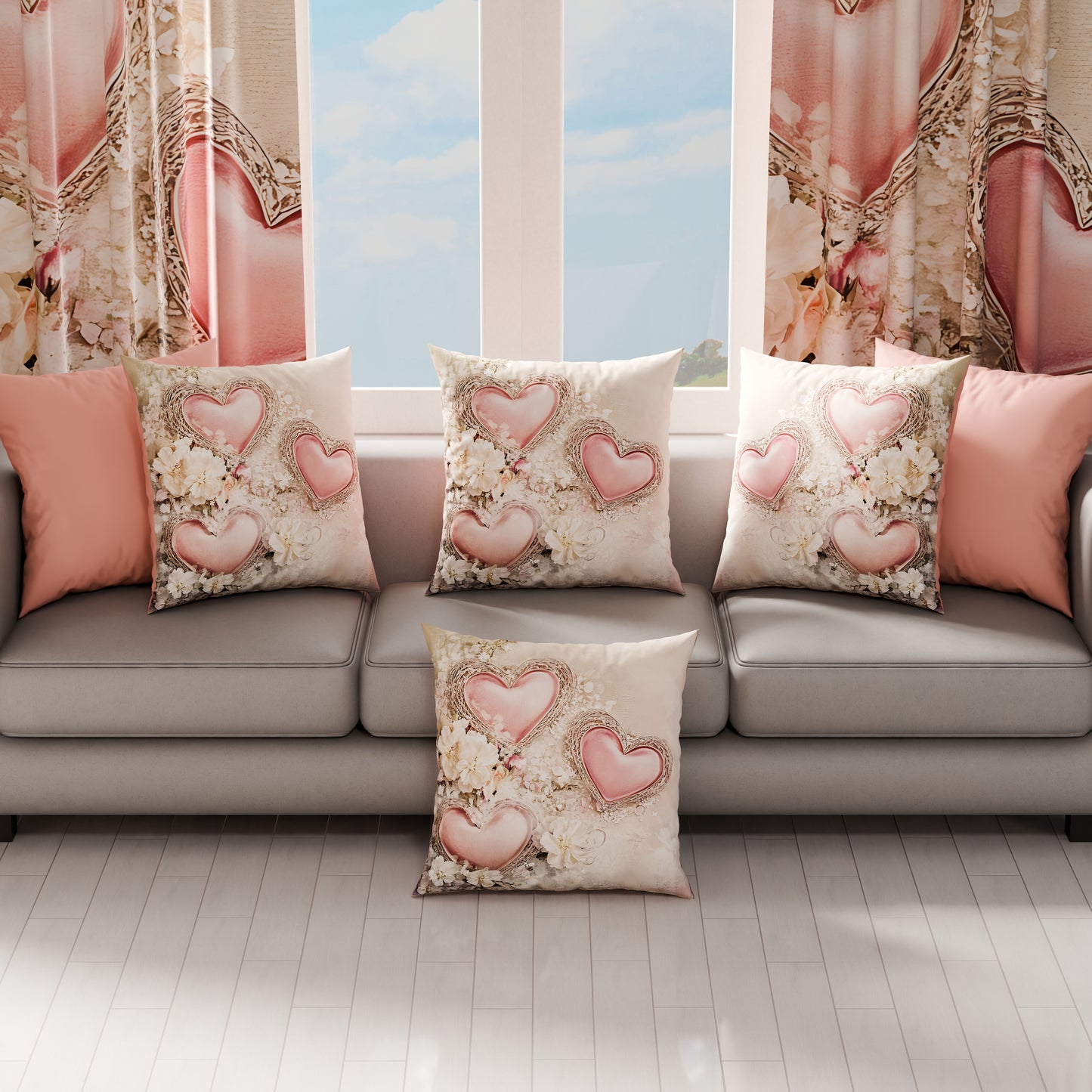 Cuscini, Copricuscini Divano, Cuscini Arredo in Stampa Digitale Shabby 343