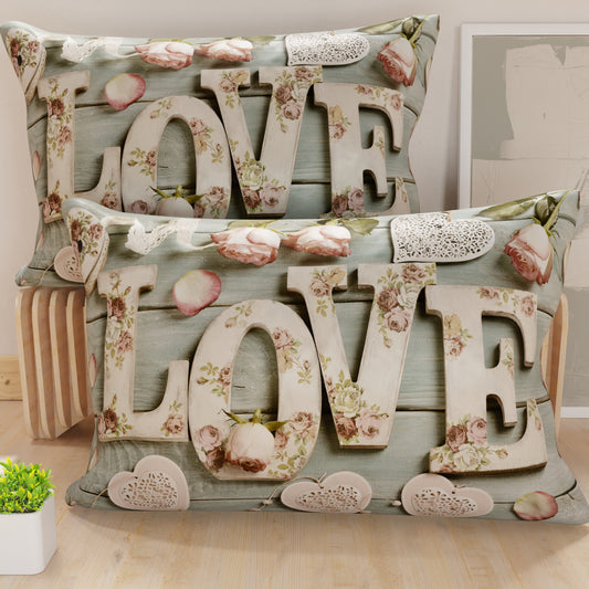Federe, Federe Cuscini in Stampa Digitale, Shabby 318