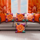 Coussins, Housses de Coussins pour Canapé, Coussins Décoratifs en Impression Digitale Florale 05-12