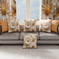 Coussins, Housses de Coussins pour Canapé, Coussins Décoratifs en Impression Digitale Florale 05-13
