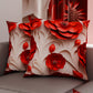 Coussins, Housses de Coussins pour Canapé, Coussins Décoratifs en Impression Digitale Florale 05-14