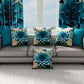 Coussins, Housses de Coussins pour Canapé, Coussins Décoratifs en Impression Digitale Florale 05-15