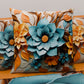 Coussins, Housses de Coussins pour Canapé, Coussins Décoratifs en Impression Digitale Florale 05-16
