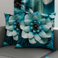 Coussins, Housses de coussin pour canapé, Coussins décoratifs en impression numérique florale 05-21