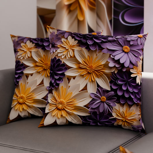 Cuscini, Copricuscini Divano, Cuscini Arredo in Stampa Digitale Floreale 05-4
