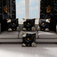 Coussins, Housses de Coussins pour Canapé, Coussins Décoratifs en Impression Digitale Florale 05-6