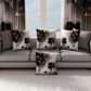 Coussins, Housses de coussin pour canapé, Coussins décoratifs en impression numérique florale 06-18