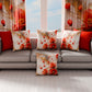 Coussins, Housses de Coussin pour Canapé, Coussins Décoratifs en Impression Digitale Florale 06-2
