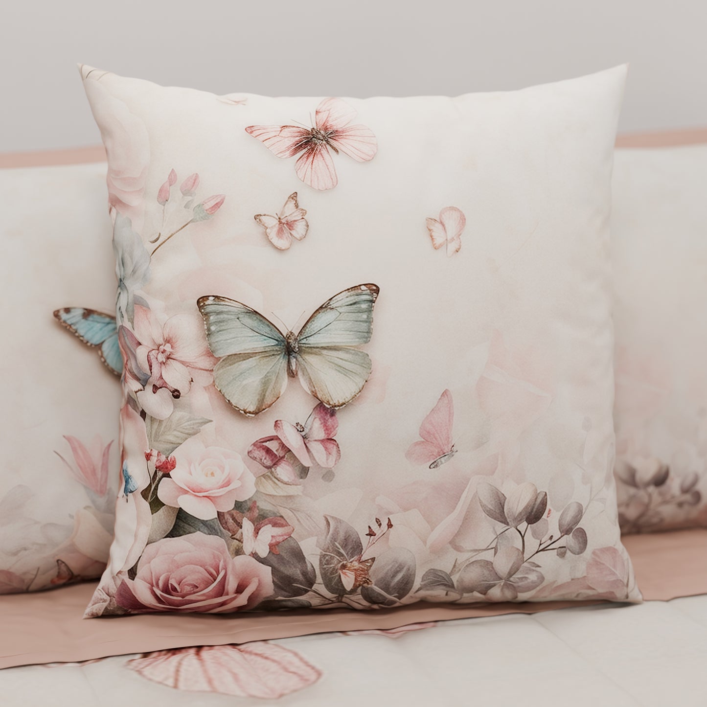 Coussins, Housses de coussin pour canapé, Coussins décoratifs en impression numérique Floral F10