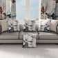 Coussins, Housses de coussin pour canapé, Coussins décoratifs en impression numérique florale F14