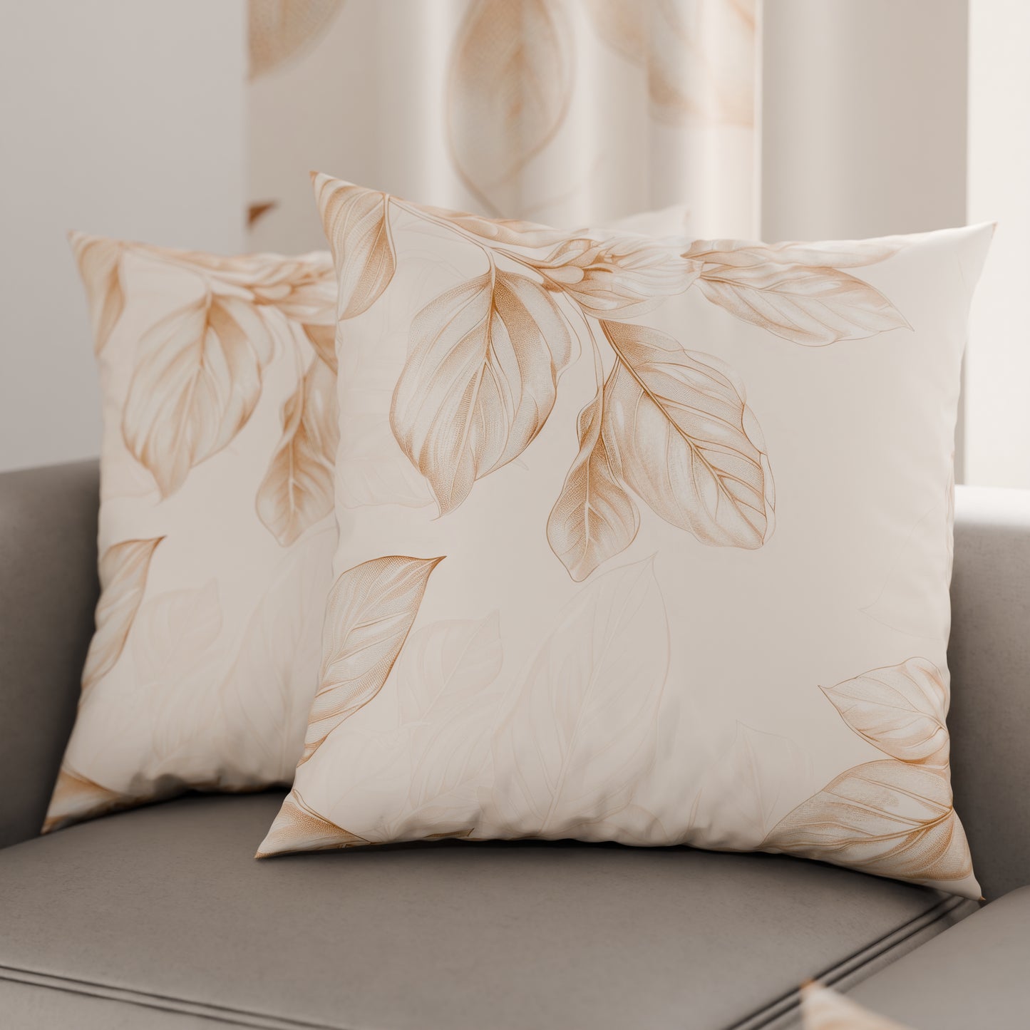 Coussins, Housses de coussin pour canapé, Coussins décoratifs en impression numérique florale F150