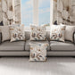 Coussins, Housses de coussin pour canapé, Coussins décoratifs en impression numérique florale F16
