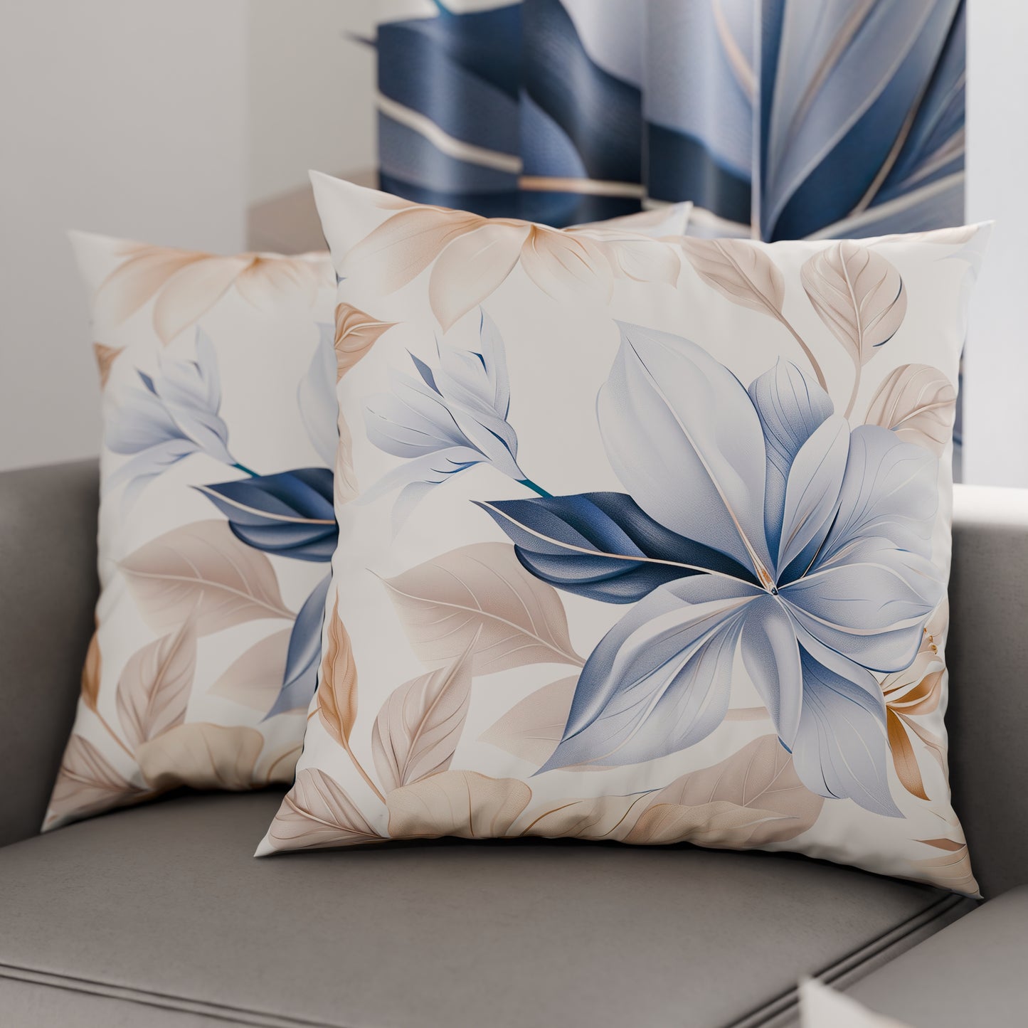 Coussins, Housses de coussin pour canapé, Coussins décoratifs en impression numérique Floral F164