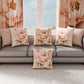 Coussins, Housses de coussin pour canapé, Coussins décoratifs en impression numérique florale F26