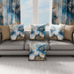 Coussins, Housses de coussin pour canapé, Coussins décoratifs en impression numérique florale F39