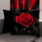 Coussins, housses de coussin pour canapé, coussins décoratifs en impression numérique Roses noires