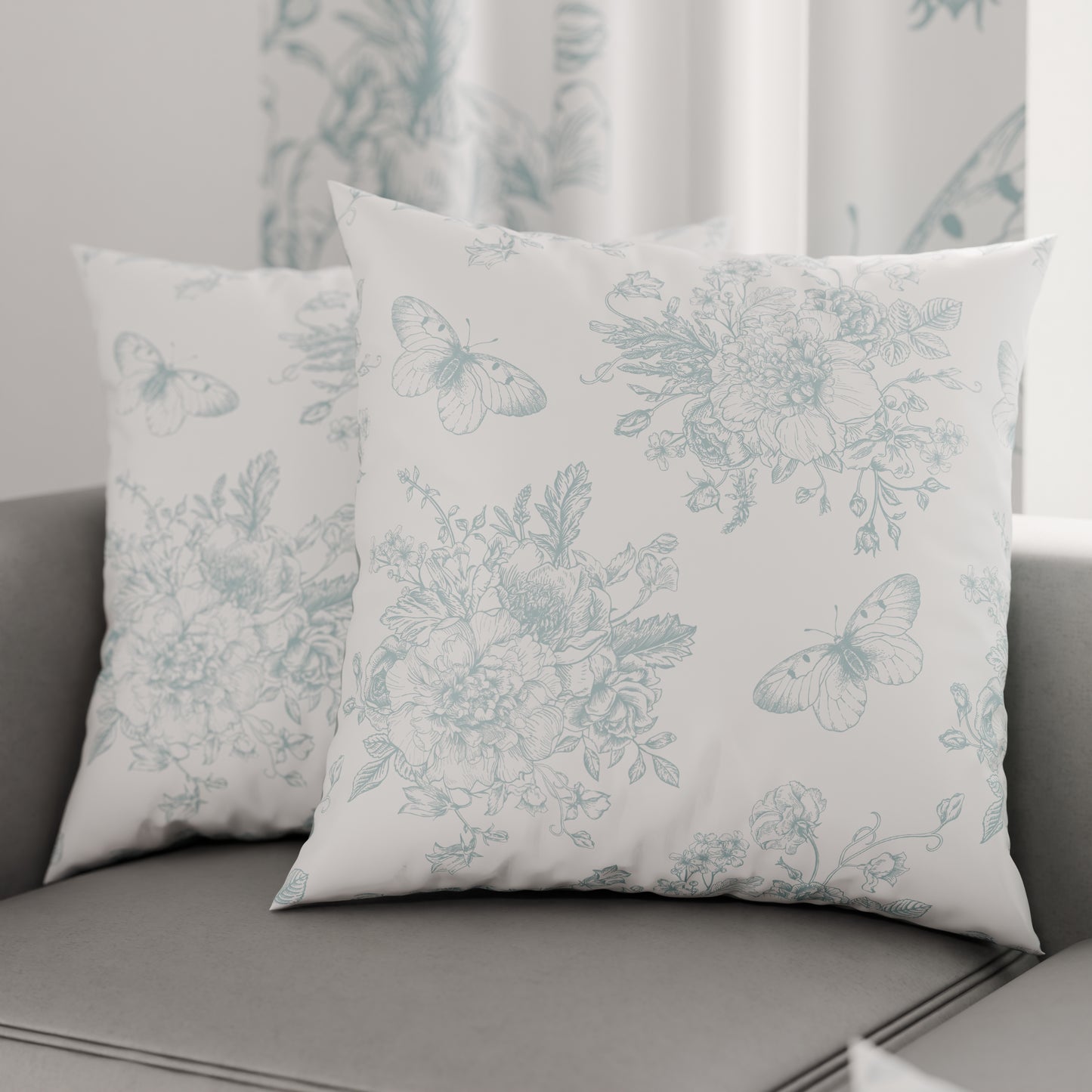 Coussins, Housses de coussin pour canapé, Coussins décoratifs en impression numérique Botanique 03-04