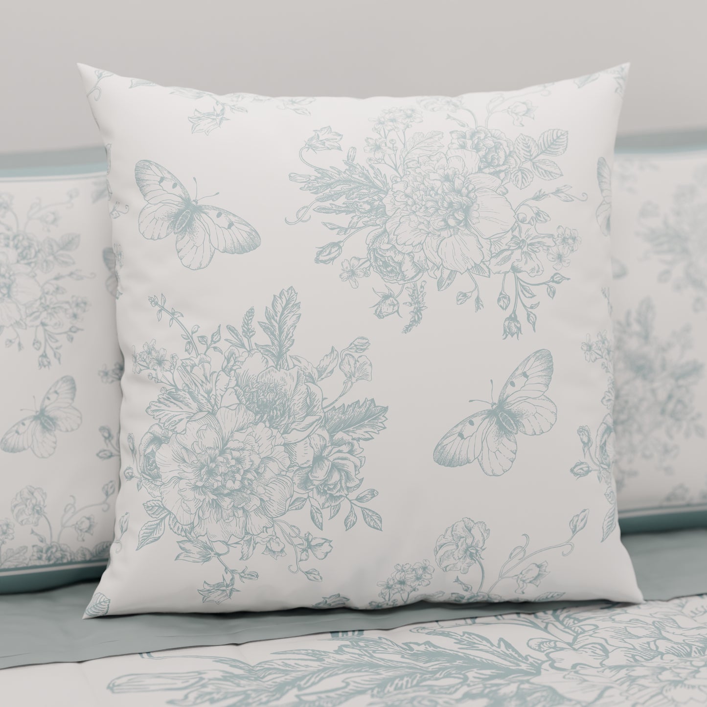 Coussins, Housses de coussin pour canapé, Coussins décoratifs en impression numérique Botanique 03-04