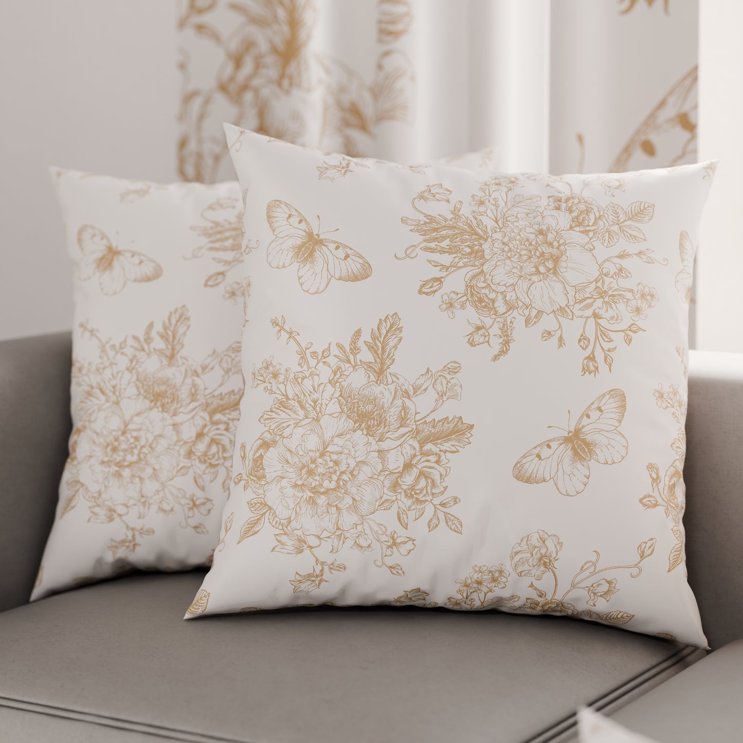 Coussins, Housses de coussin pour canapé, Coussins décoratifs en impression numérique Botanique 03-06