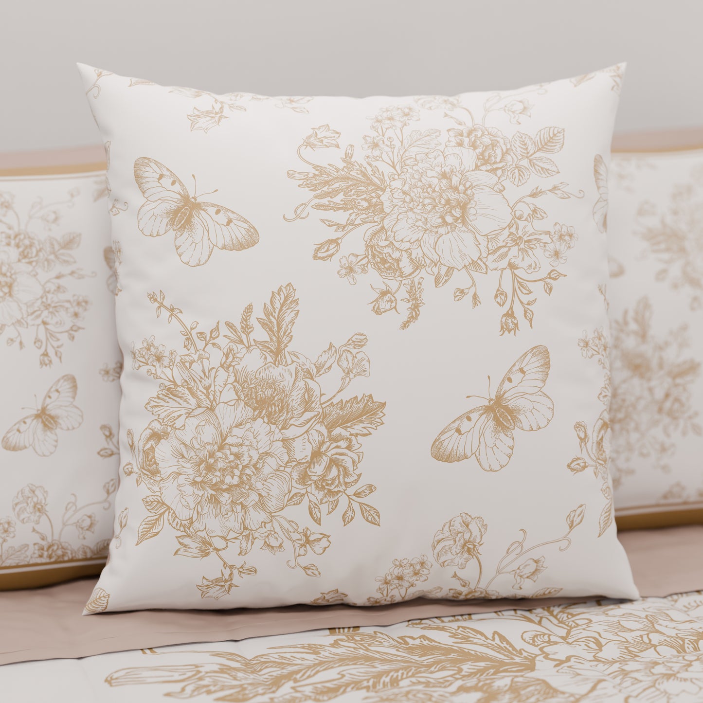 Coussins, Housses de coussin pour canapé, Coussins décoratifs en impression numérique Botanique 03-06