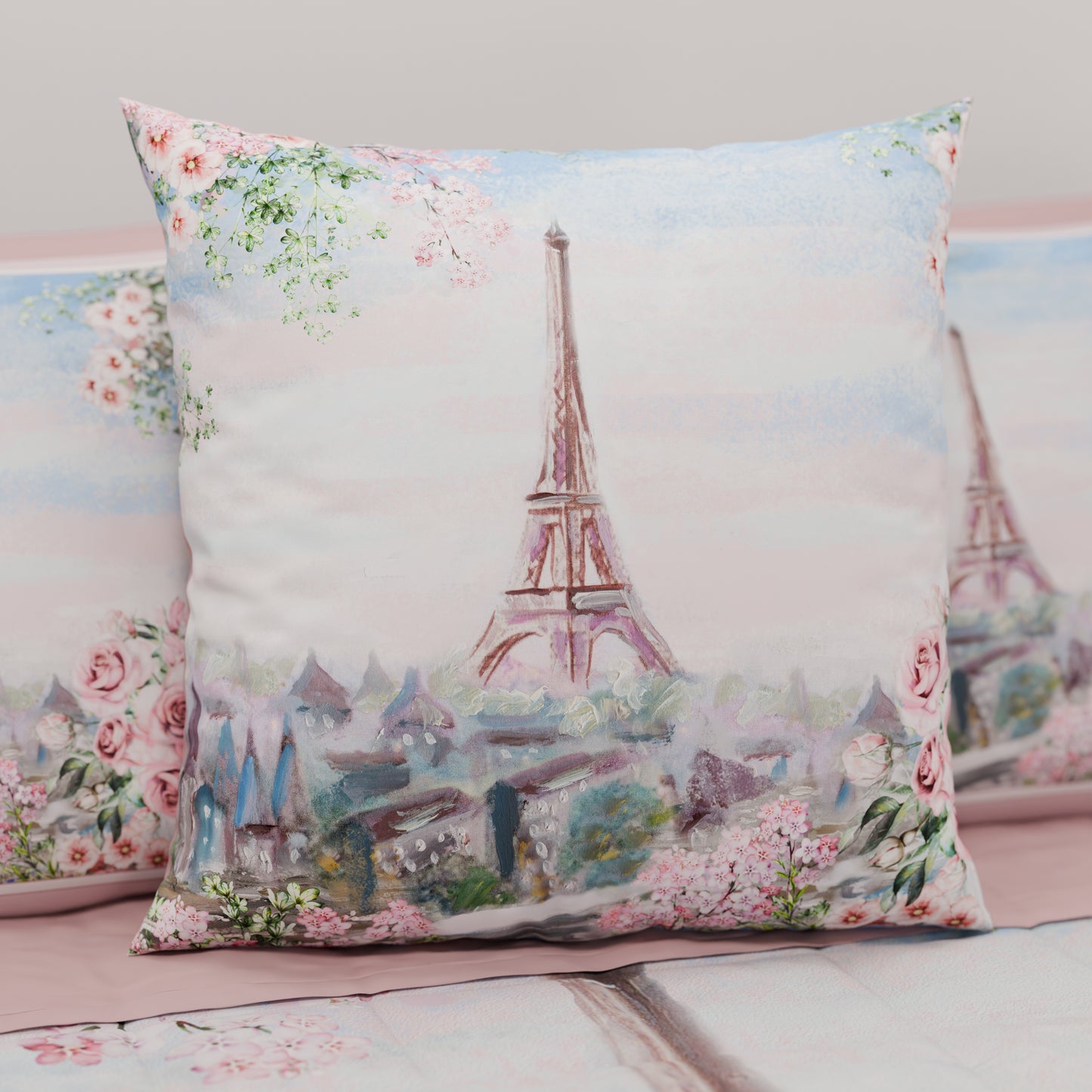 Coussins, Housses de coussin pour canapé, Coussins décoratifs en impression numérique Ville 01