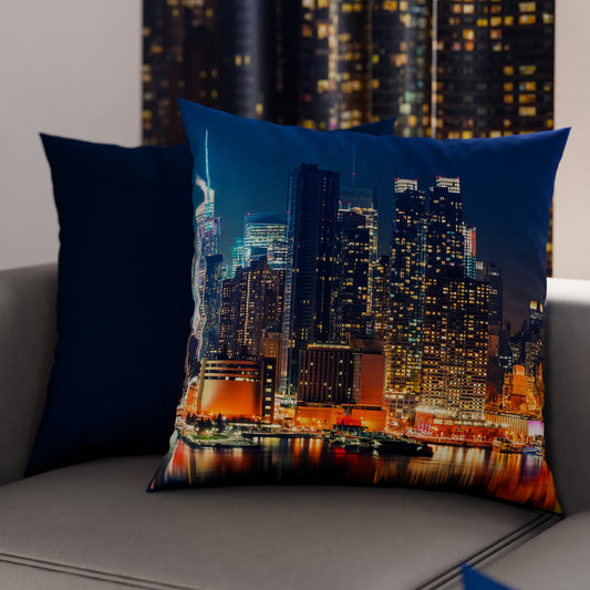Coussins, Housses de Coussin pour Canapé, Coussins Décoratifs en Impression Digitale Ville 02