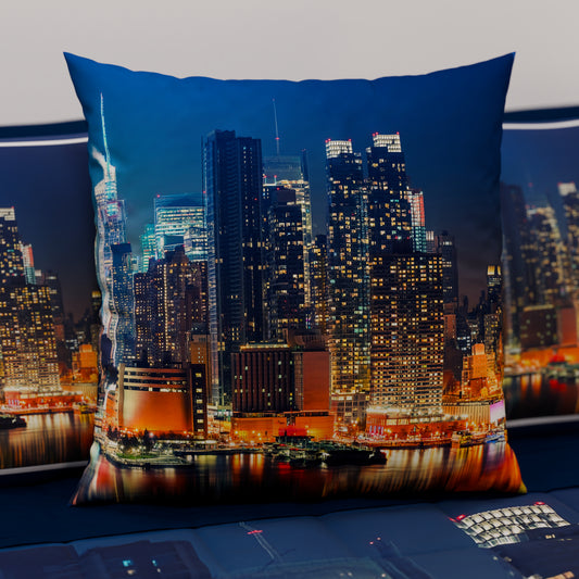 Coussins, Housses de Coussin pour Canapé, Coussins Décoratifs en Impression Digitale Ville 02