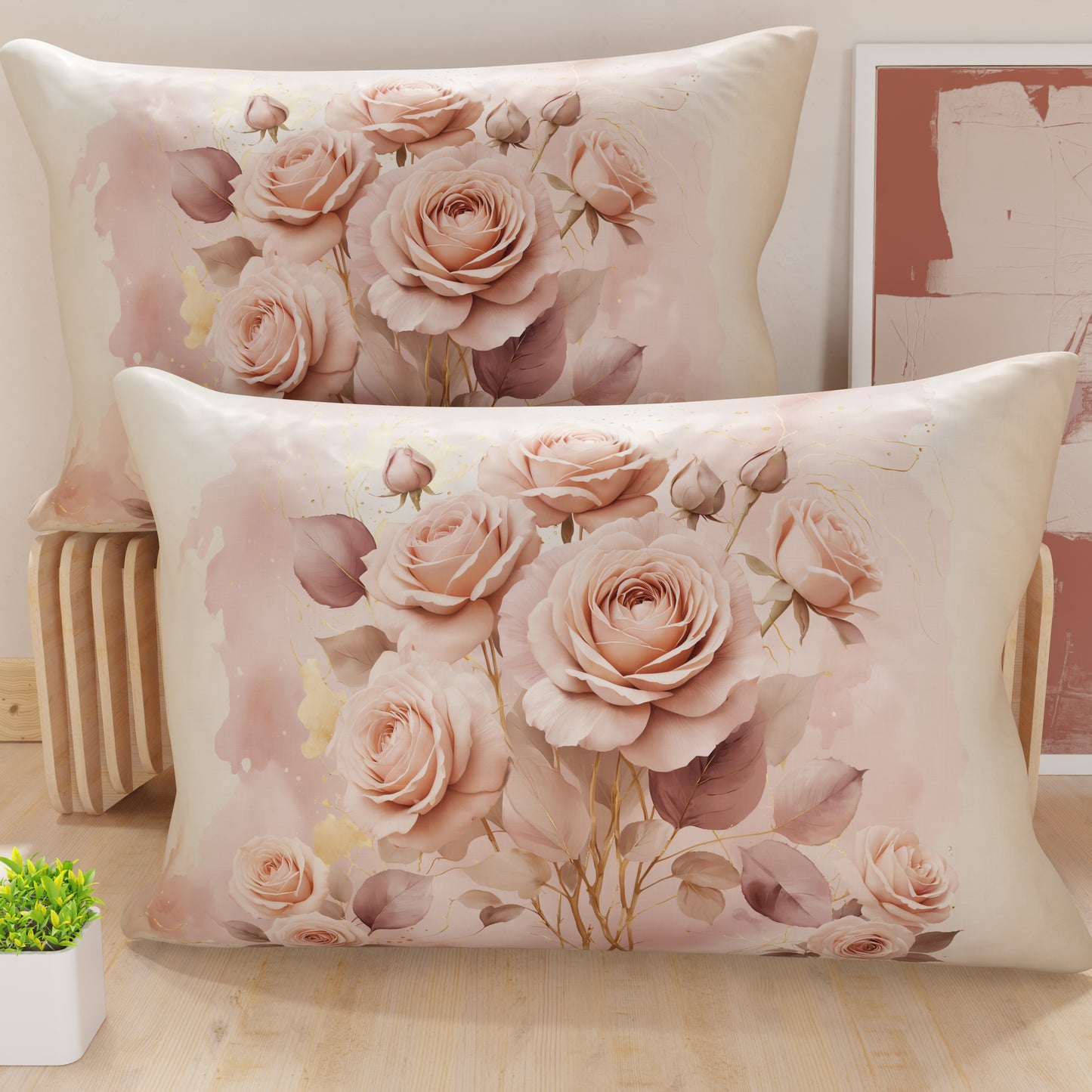 Federe Cuscini in Stampa Digitale, Floreale Fiore Rosa
