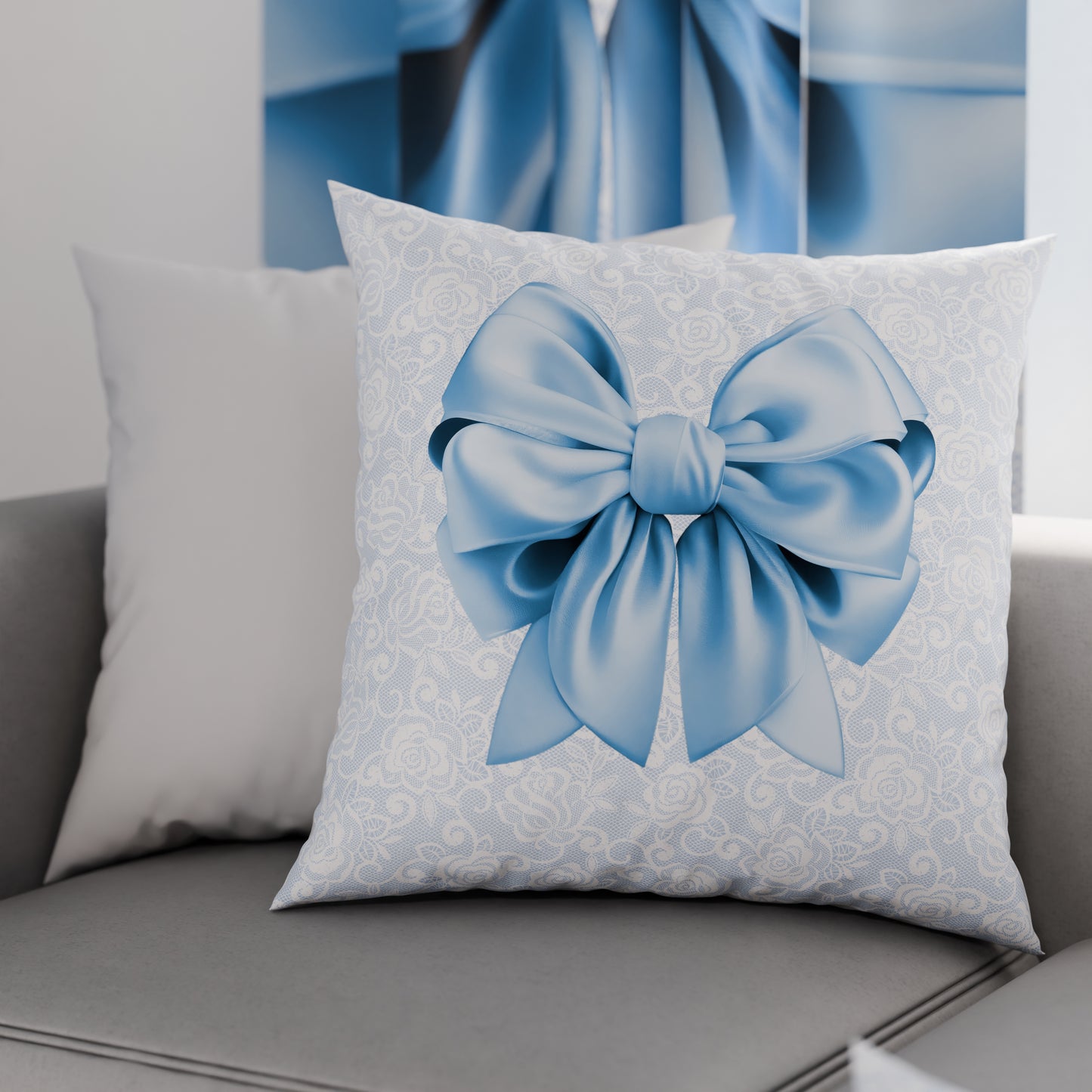 Coussins, Housses de coussin pour canapé, Coussins décoratifs en impression numérique Noeud Céleste