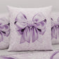 Coussins, Housses de coussin pour canapé, Coussins décoratifs en impression numérique Nœud Lilas