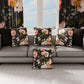 Cuscini, Copricuscini Divano, Cuscini Arredo in Stampa Digitale Floreale 06 Nero