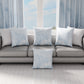 Coussins, Housses de coussin pour canapé, Coussins décoratifs en impression numérique Feuille Céleste