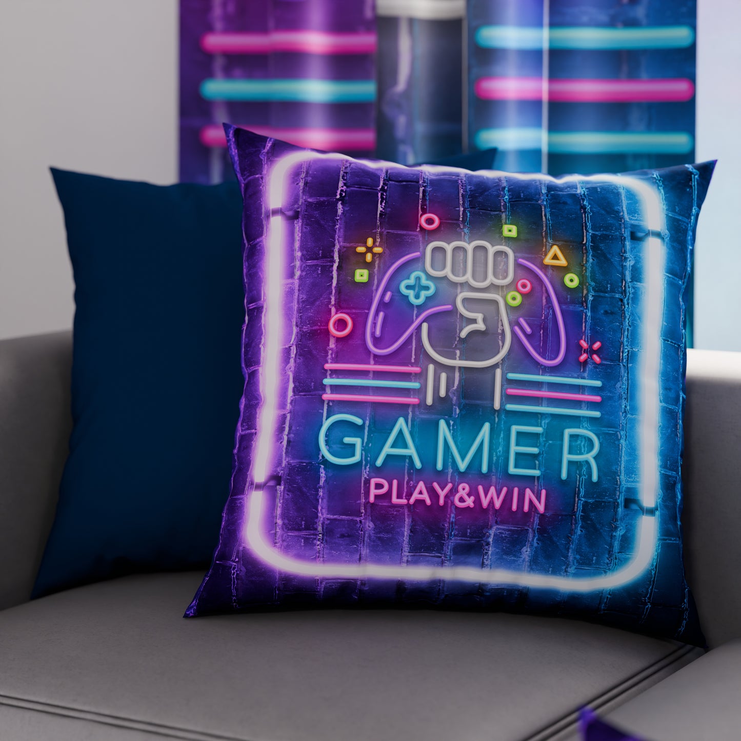 Coussins, housses de coussin pour canapé, coussins décoratifs en impression numérique Gamer