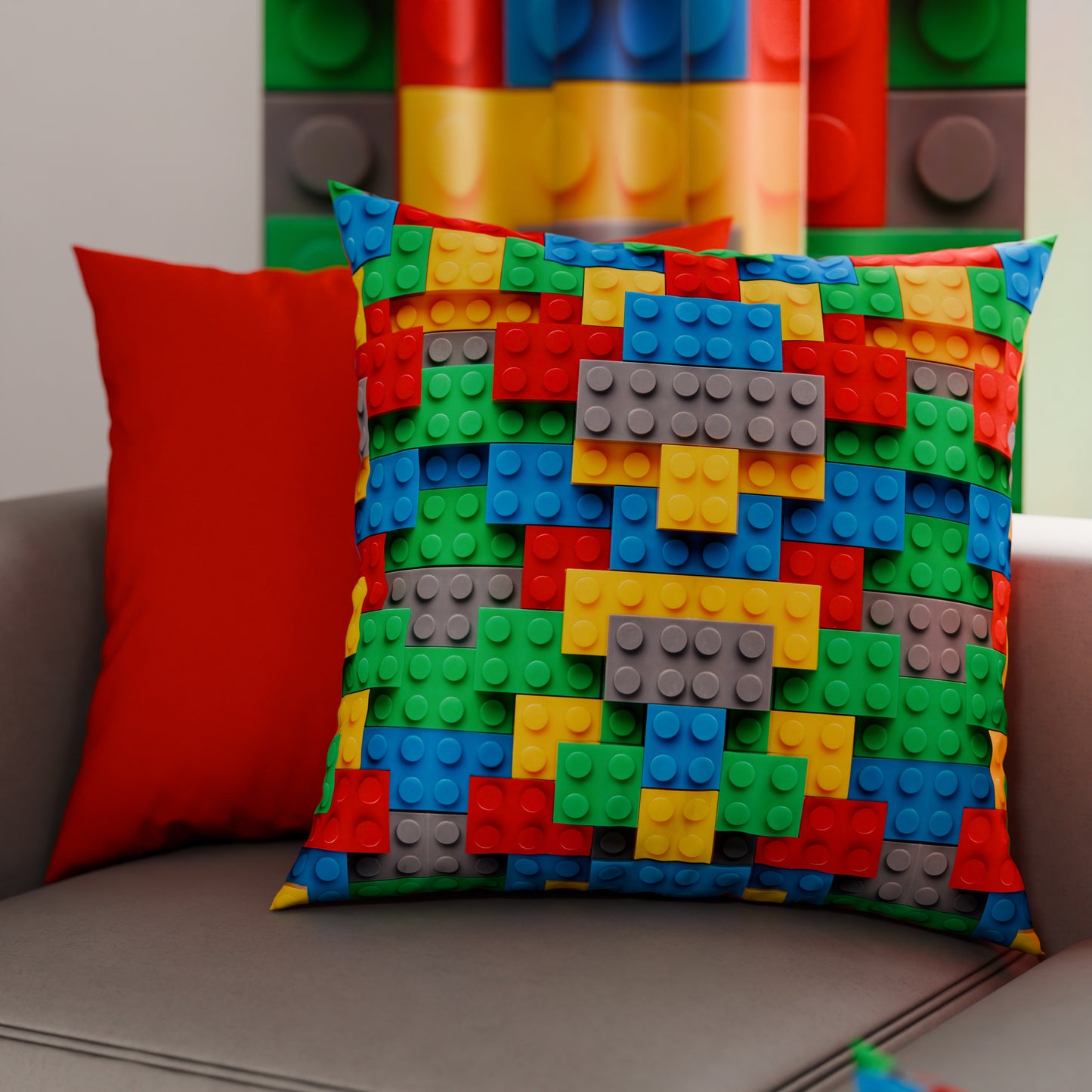 Coussins, Housses de coussin pour canapé, Coussins décoratifs en impression numérique Lego