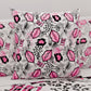 Cuscini, Copricuscini Divano, Cuscini Arredo in Stampa Digitale Lipstick Bianco