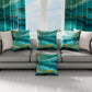Coussins, Housses de coussin pour canapé, Coussins décoratifs en impression numérique Marble 02 Vert