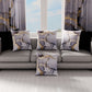 Cuscini, Copricuscini Divano, Cuscini Arredo in Stampa Digitale Marble 04 Grigio Scuro