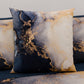 Coussins, Housses de coussin pour canapé, Coussins décoratifs en impression numérique Marble 08 Bleu
