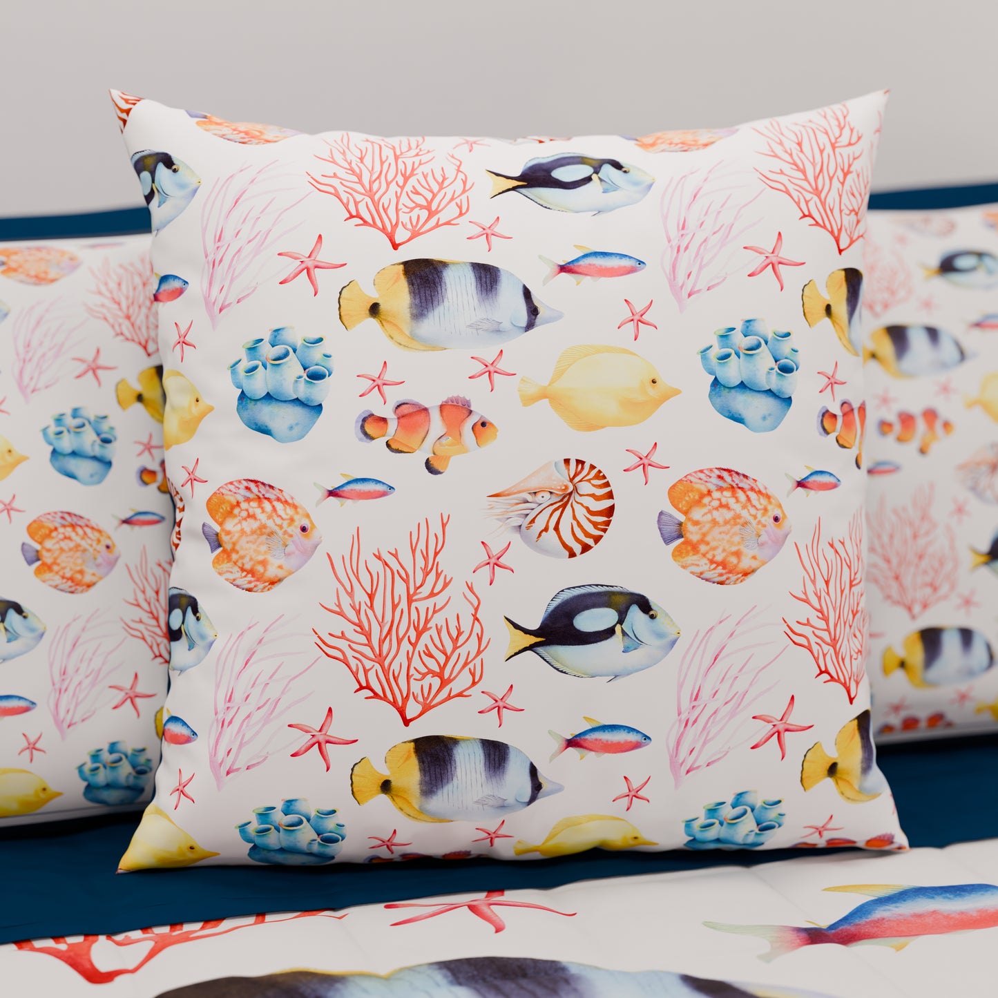 Coussins, Housses de Coussin pour Canapé, Coussins Décoratifs en Impression Digitale Marin 05