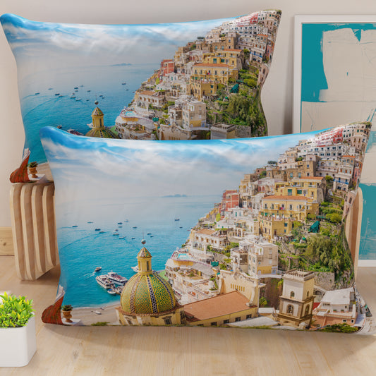 Federe, Federe Cuscini in Stampa Digitale, Positano