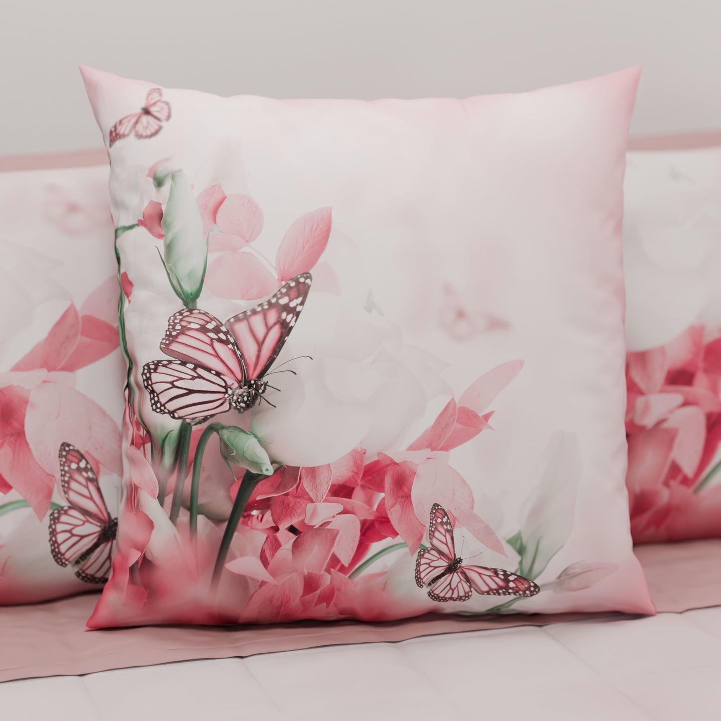 Cuscini, Copricuscini Divano, Cuscini Arredo in Stampa Digitale Roses Butterfly