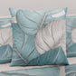 Coussins, Housses de coussin pour canapé, Coussins décoratifs en impression numérique Tropical Céleste Argent