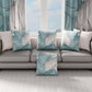 Coussins, Housses de coussin pour canapé, Coussins décoratifs en impression numérique Tropical Céleste Argent
