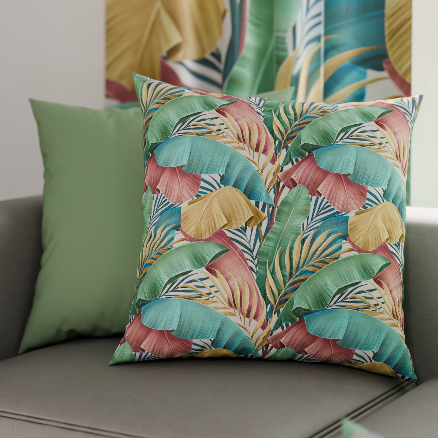 Cuscini, Copricuscini Divano, Cuscini Arredo in Stampa Digitale Tropical Multicolor