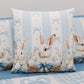 Cuscini, Copricuscini Divano, Cuscini Arredo in Stampa Digitale Pasqua White Bunny