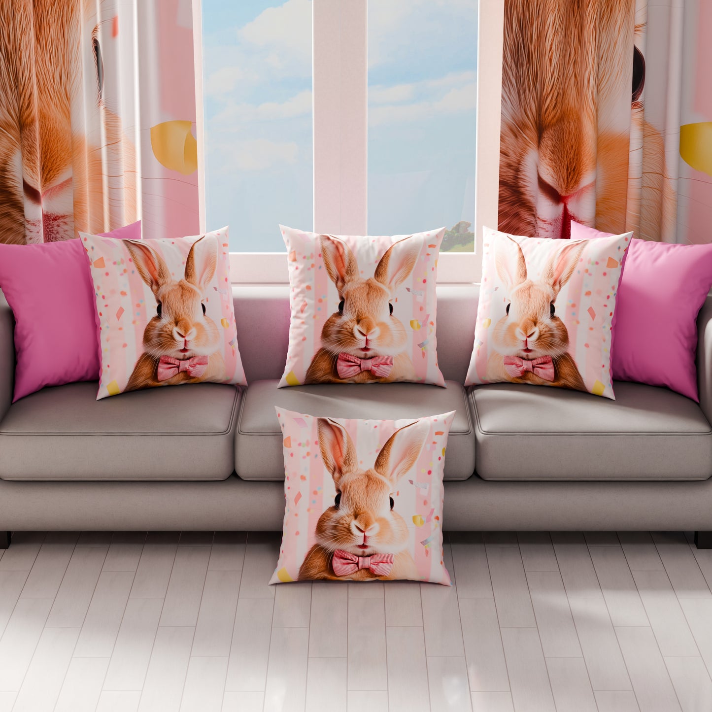Cuscini, Copricuscini Divano, Cuscini Arredo in Stampa Digitale Pasqua Candy