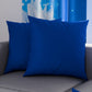 Cuscini, Copricuscini Divano, Cuscini Arredo in Tinta Unita, Blu Elettrico
