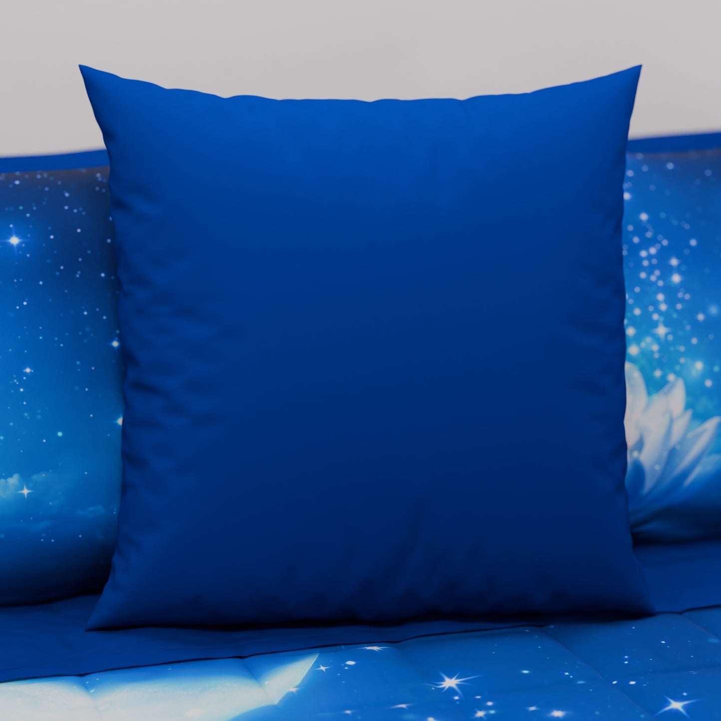 Cuscini, Copricuscini Divano, Cuscini Arredo in Tinta Unita, Blu Elettrico