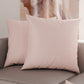 Coussins, Housses de Coussin pour Canapé, Coussins Décoratifs Uni, Rose Pâle